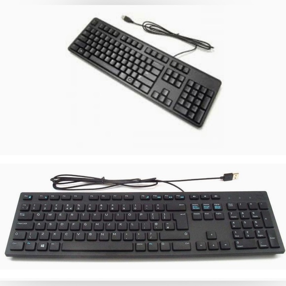 π Black Dell Multimedia Keyboard KB216 - US International (QWERTY) - Picture 1 of 5
